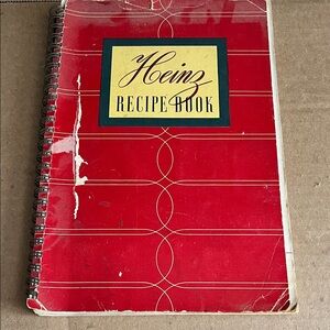 Red Recipe Book – Spiral-Bound Cookbook 1939 Heinz